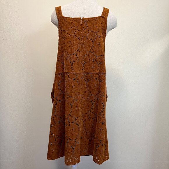 Anthropologie | DOLAN Collection Hattie Corduroy Overall Dress Bronze XL - Picture 5 of 6